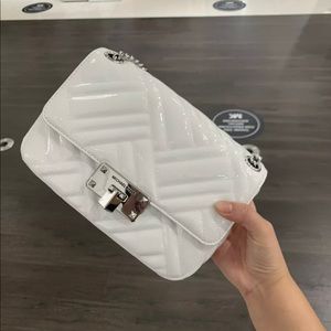 NWT MK PEYTON M SHOULDER FLAP VEGAN FAUX HANDBAG